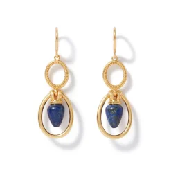 Discount Etruscan Lapis Double-Drop Earrings Earrings