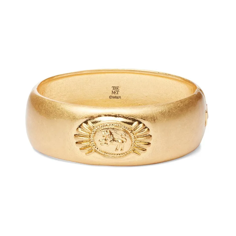 Hot Etruscan Lion Hinged Cuff Bracelet Bracelets