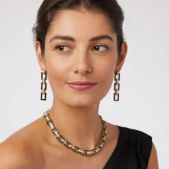 Sale European Buckle Enamel Collar Necklace Necklaces