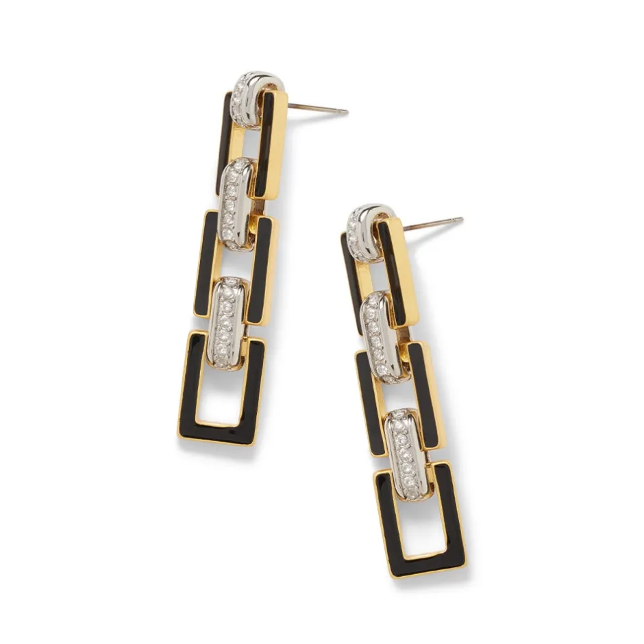 Discount European Buckle Enamel Drop Earrings Earrings