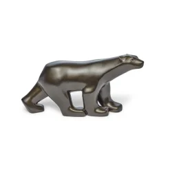 Clearance François Pompon: Polar Bear Small Black Sculpture Sculpture