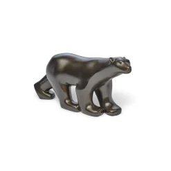 Clearance François Pompon: Polar Bear Small Black Sculpture Sculpture