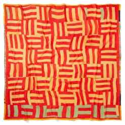 Sale Gee's Bend Kennedy Basket-Weave Oversize Square Scarf Scarves & Wraps
