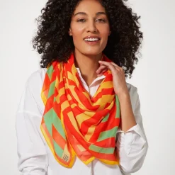 Sale Gee's Bend Kennedy Basket-Weave Oversize Square Scarf Scarves & Wraps