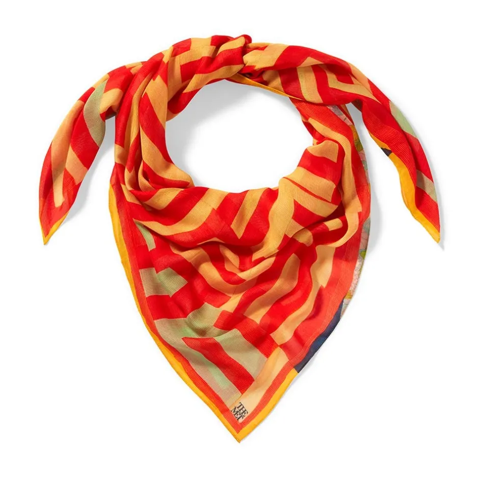 Sale Gee's Bend Kennedy Basket-Weave Oversize Square Scarf Scarves & Wraps