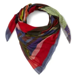 Discount Gee's Bend Pettway Quilt Design Oblong Silk Scarf Scarves & Wraps