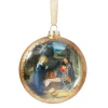 Best Gerard David Nativity Scene Glass Disc Ornament Ornaments