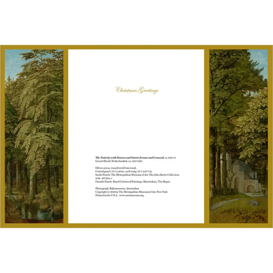 New Gerard David: The Nativity Triptych Holiday Cards Holiday Cards