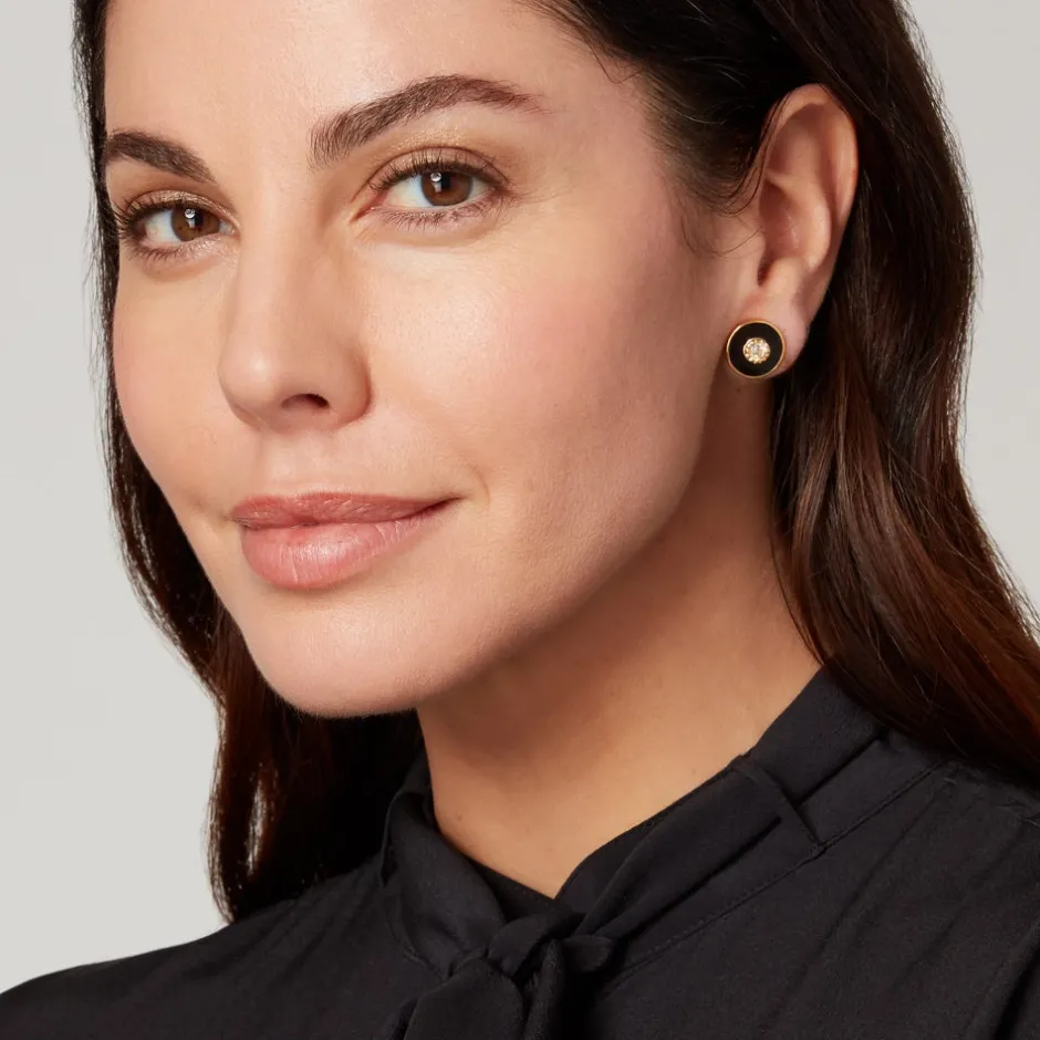 Clearance Hand-Enameled Jeweled Earrings Earrings