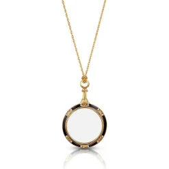 Online Hand-Enameled Magnifier Pendant Necklace Necklaces