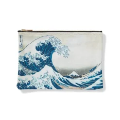 Discount Hokusai Great Wave Zip Pouch Bags