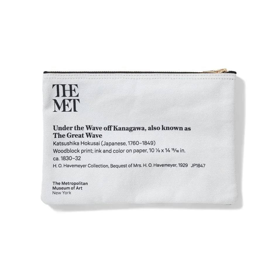 Discount Hokusai Great Wave Zip Pouch Bags