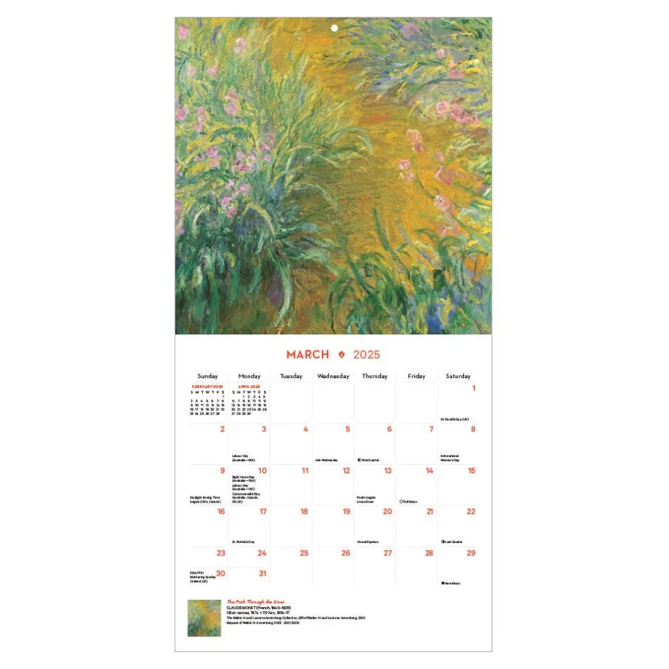 Hot Impressionism and Post-Impressionism Mini Wall Calendar 2025 Calendars