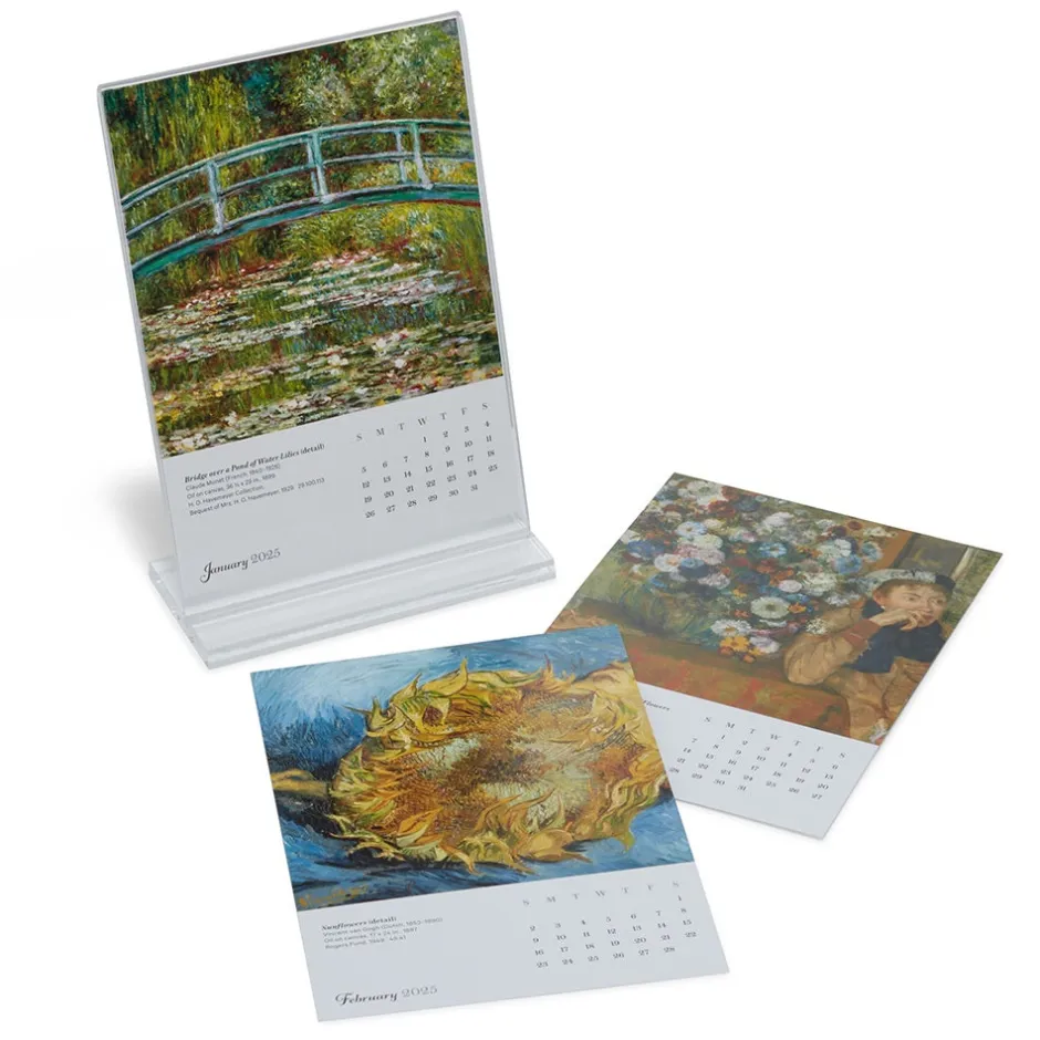 New Impressionism Gardens Plexiglass Calendar Refill 2025 Calendars