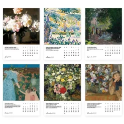 New Impressionism Gardens Plexiglass Calendar Refill 2025 Calendars