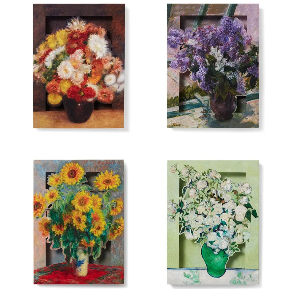 Sale Impressionist & Post-Impressionist Bouquets Pop-Up Cards Notecards & Correspondence