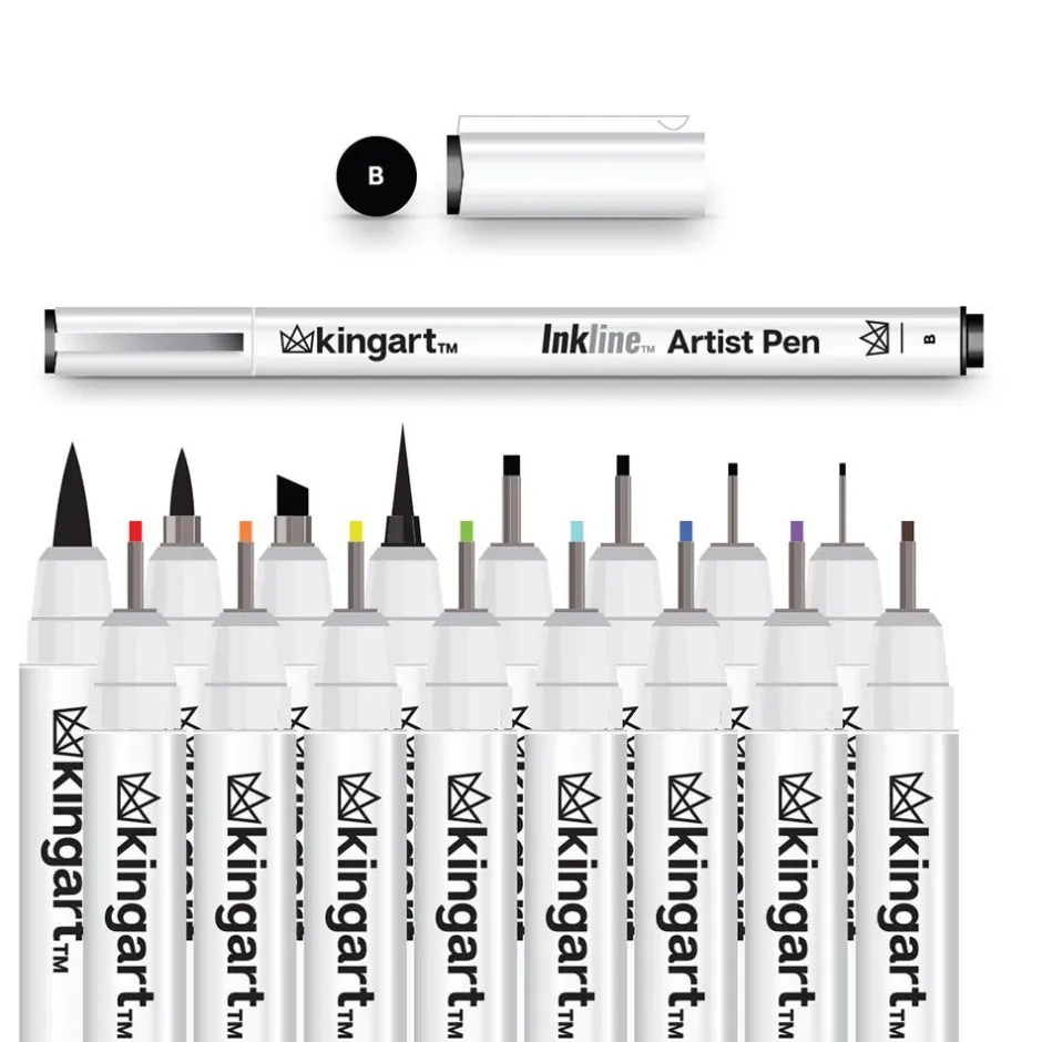 Clearance Inkline Fine Line Pen Set Art Supplies & Easels