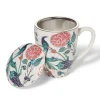 Outlet Iznik Garden Covered Mug with Tea Infuser Tableware