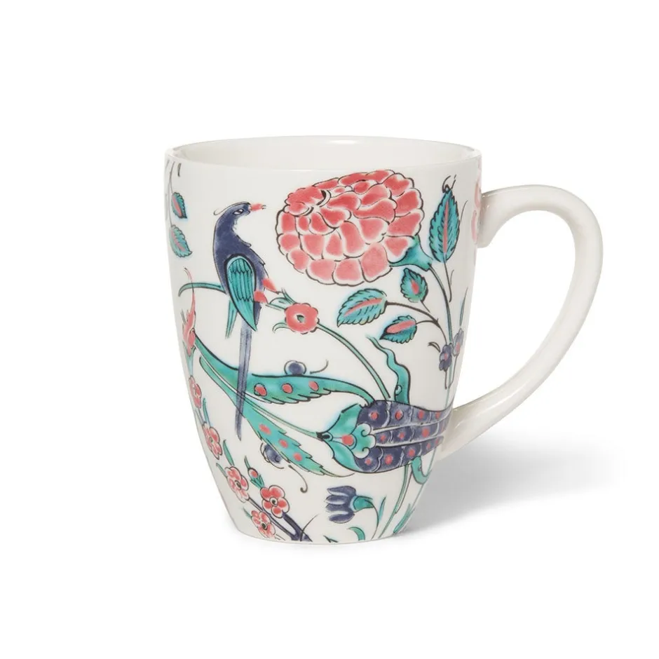Outlet Iznik Garden Covered Mug with Tea Infuser Tableware