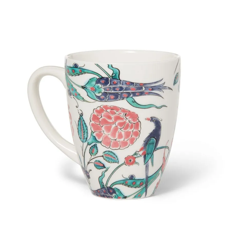 Outlet Iznik Garden Covered Mug with Tea Infuser Tableware