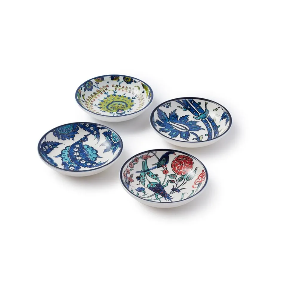 Clearance Iznik Garden Oil Cruet and Dipping Bowl Set Tableware