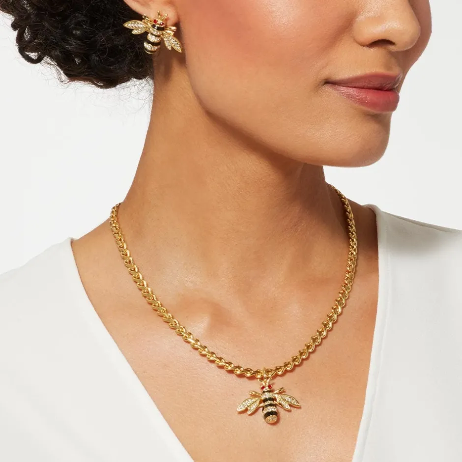 Outlet Jeweled Bee Pendant Necklace Necklaces