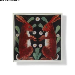 Best John Derian Two Hares Decoupage Vide Poche Decorative Accents
