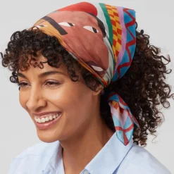 Sale Johnson Three Children Silk Neckerchief Scarves & Wraps