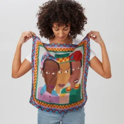 Sale Johnson Three Children Silk Neckerchief Scarves & Wraps