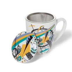 Hot Kandinsky Small Worlds Covered Mug with Tea Infuser Tableware