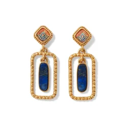 Sale Kashan Carpet Rectangular Drop Earrings Earrings