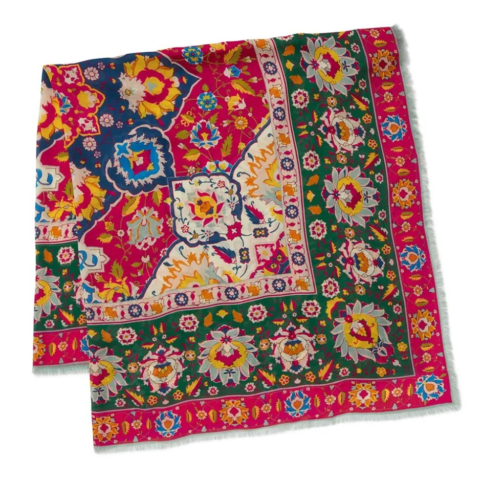 Online Kashan Carpet Square Scarf Scarves & Wraps
