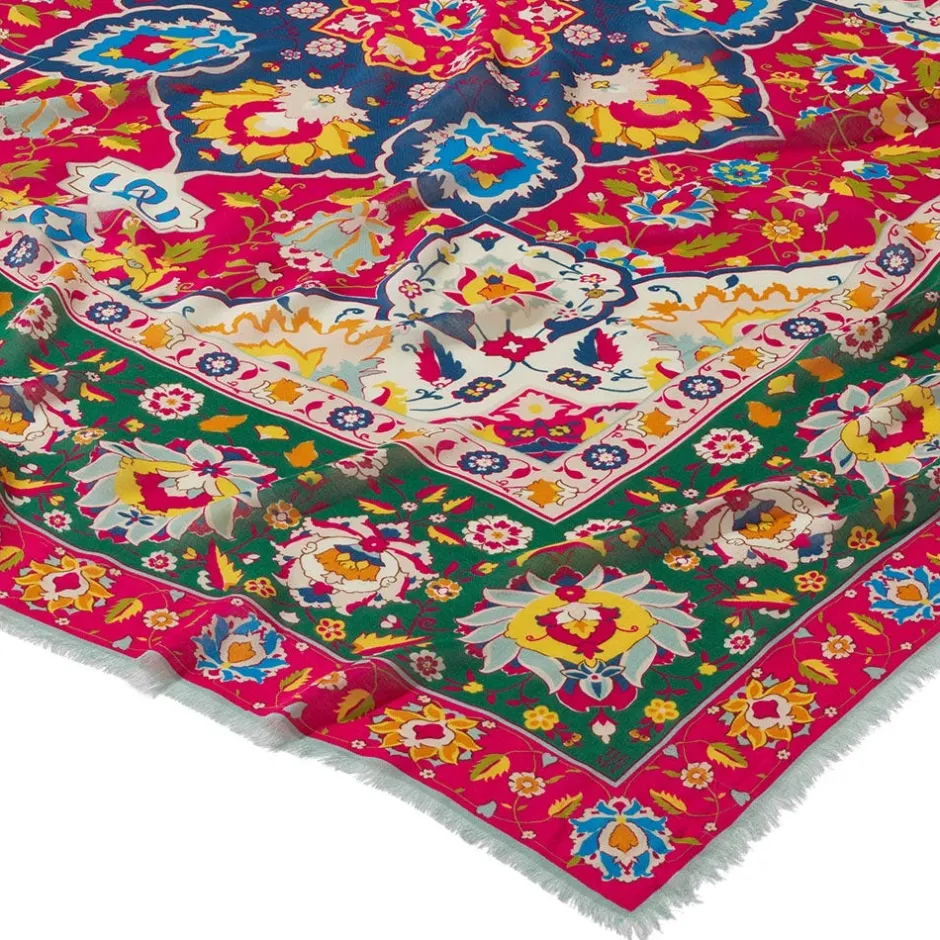 Online Kashan Carpet Square Scarf Scarves & Wraps