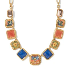 New Kashan Carpet Statement Collar Necklace Necklaces