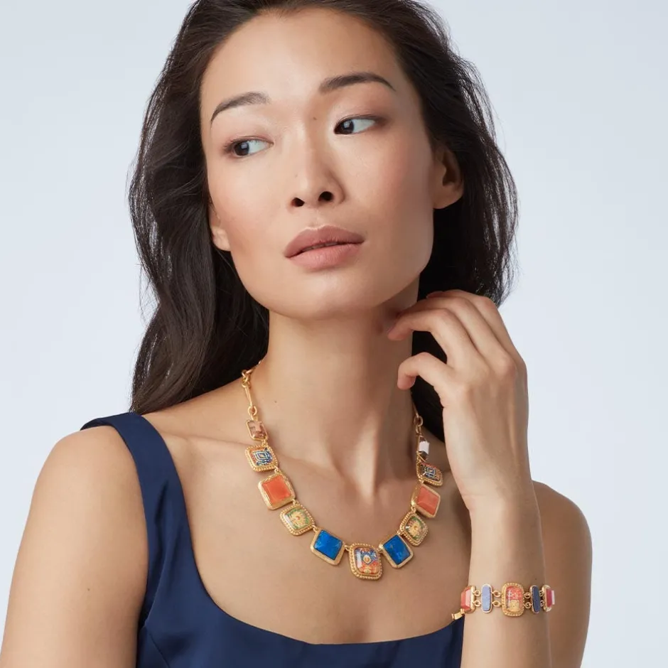New Kashan Carpet Statement Collar Necklace Necklaces