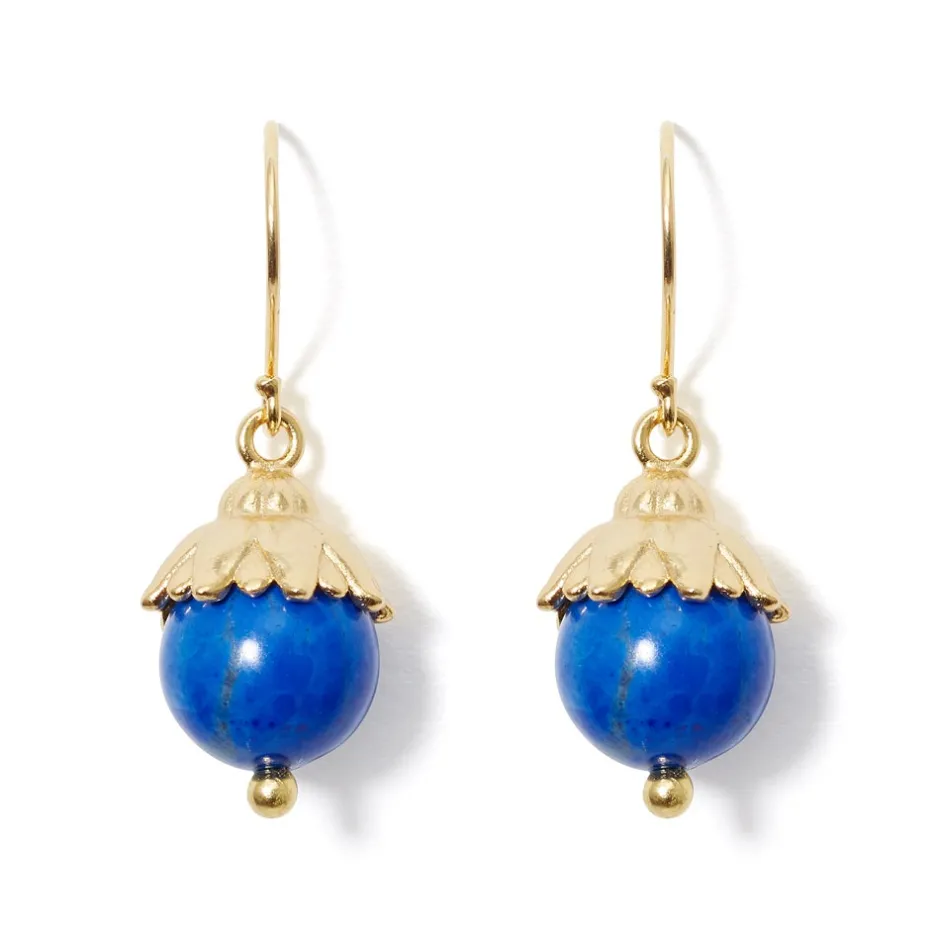Lotus Bead Drop Earrings Earrings