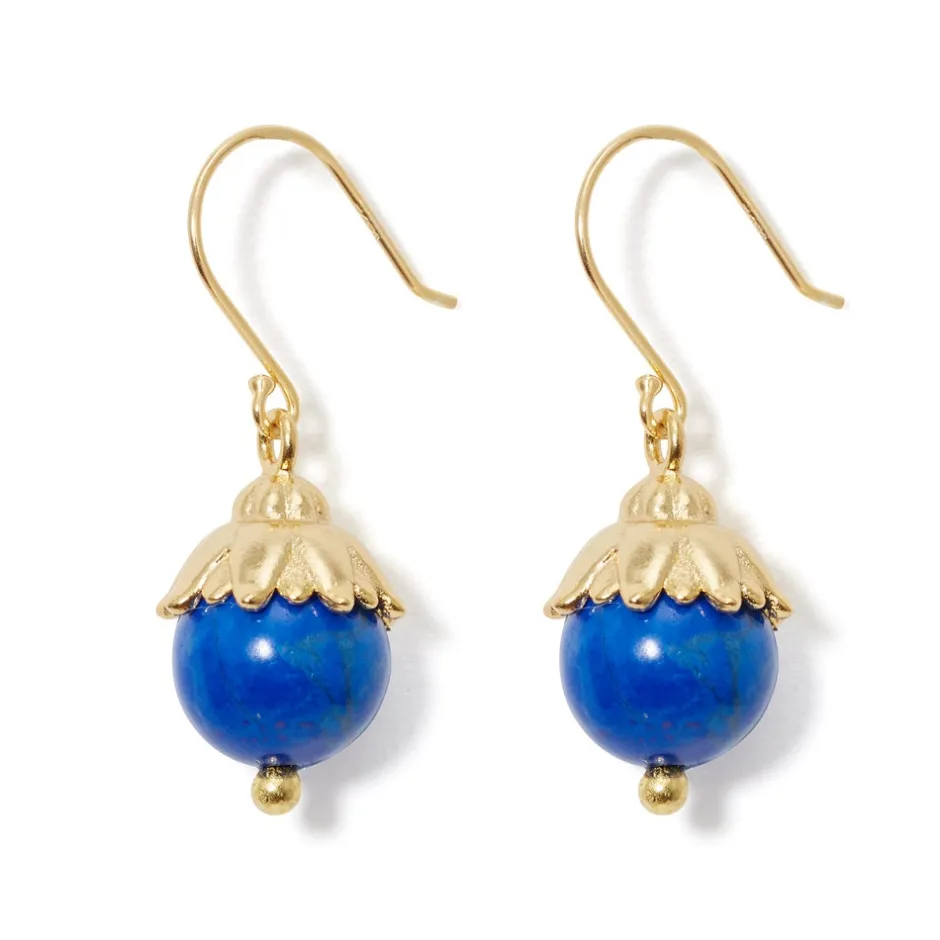 Lotus Bead Drop Earrings Earrings