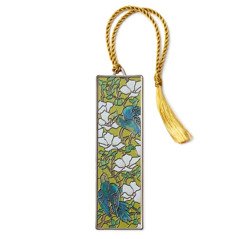 Online Louis C. Tiffany Hibiscus and Parrots Bookmark Office