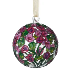 Louis C. Tiffany Hollyhocks Cloisonné Ornament Ornaments