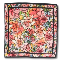 Hot Louis C. Tiffany Peonies Silk Neckerchief Scarves & Wraps
