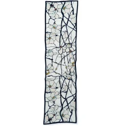 Outlet Louis C. Tiffany White Magnolia Oblong Silk Scarf Scarves & Wraps