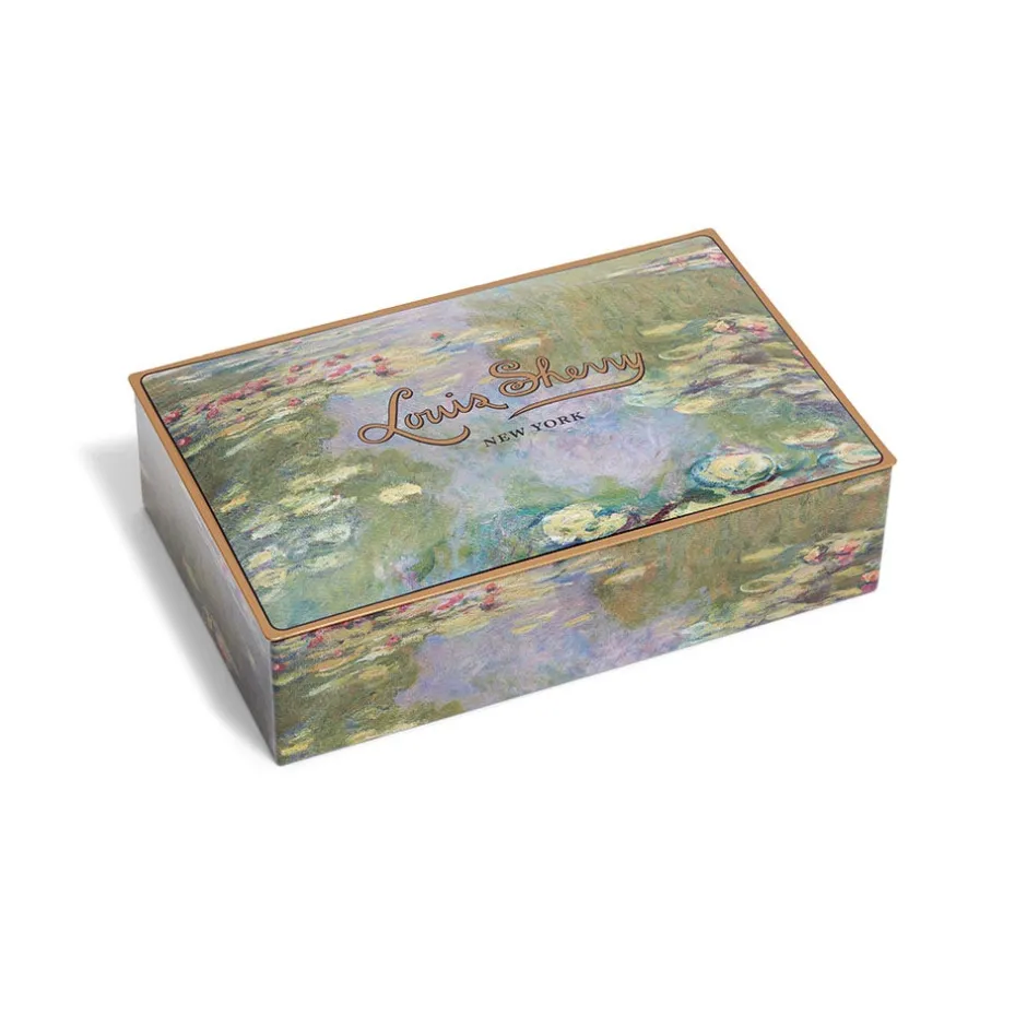 Outlet Louis Sherry Monet Water Lilies 12-Piece Chocolate Tin Tableware