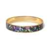 Online Magnolias and Irises Enamel Bangle Bracelets