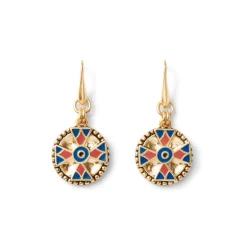 Discount Medieval Byzantine Statement Necklace and Drop Earrings Set Jewelry Sets