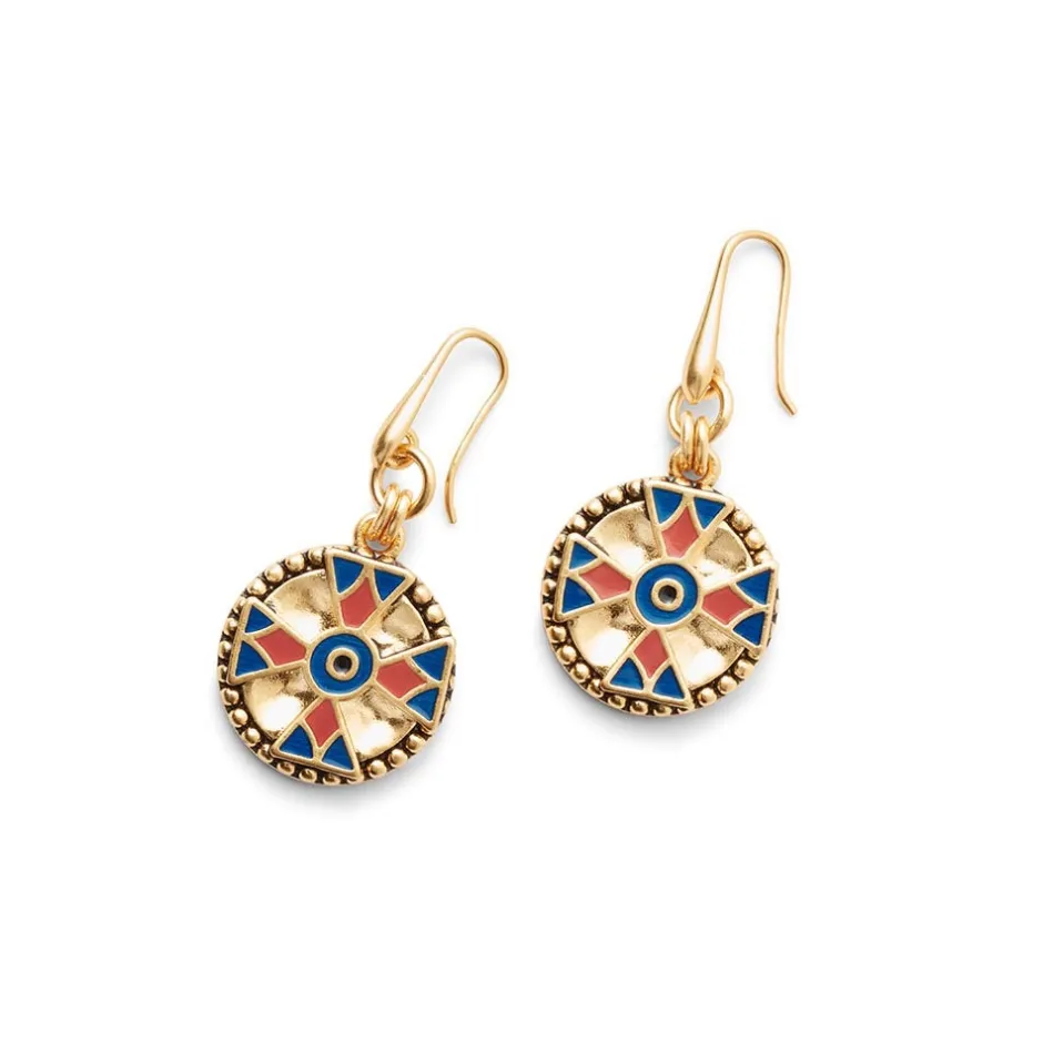 Discount Medieval Byzantine Statement Necklace and Drop Earrings Set Jewelry Sets