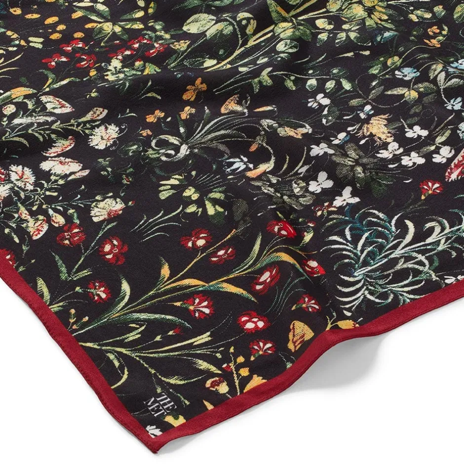 Online Medieval Millefleurs Oblong Silk Scarf Scarves & Wraps