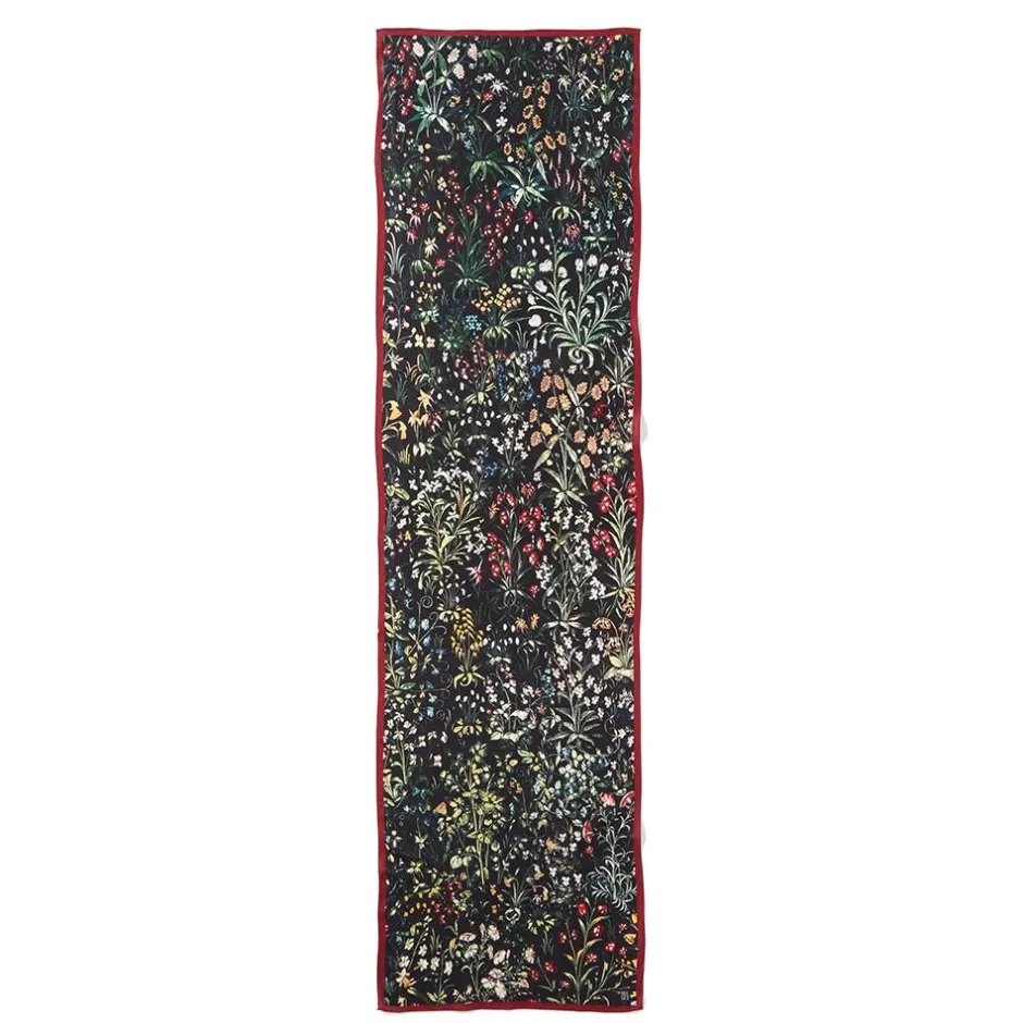 Online Medieval Millefleurs Oblong Silk Scarf Scarves & Wraps