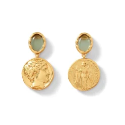 Best Mediterranean Coin Drop Earrings Earrings