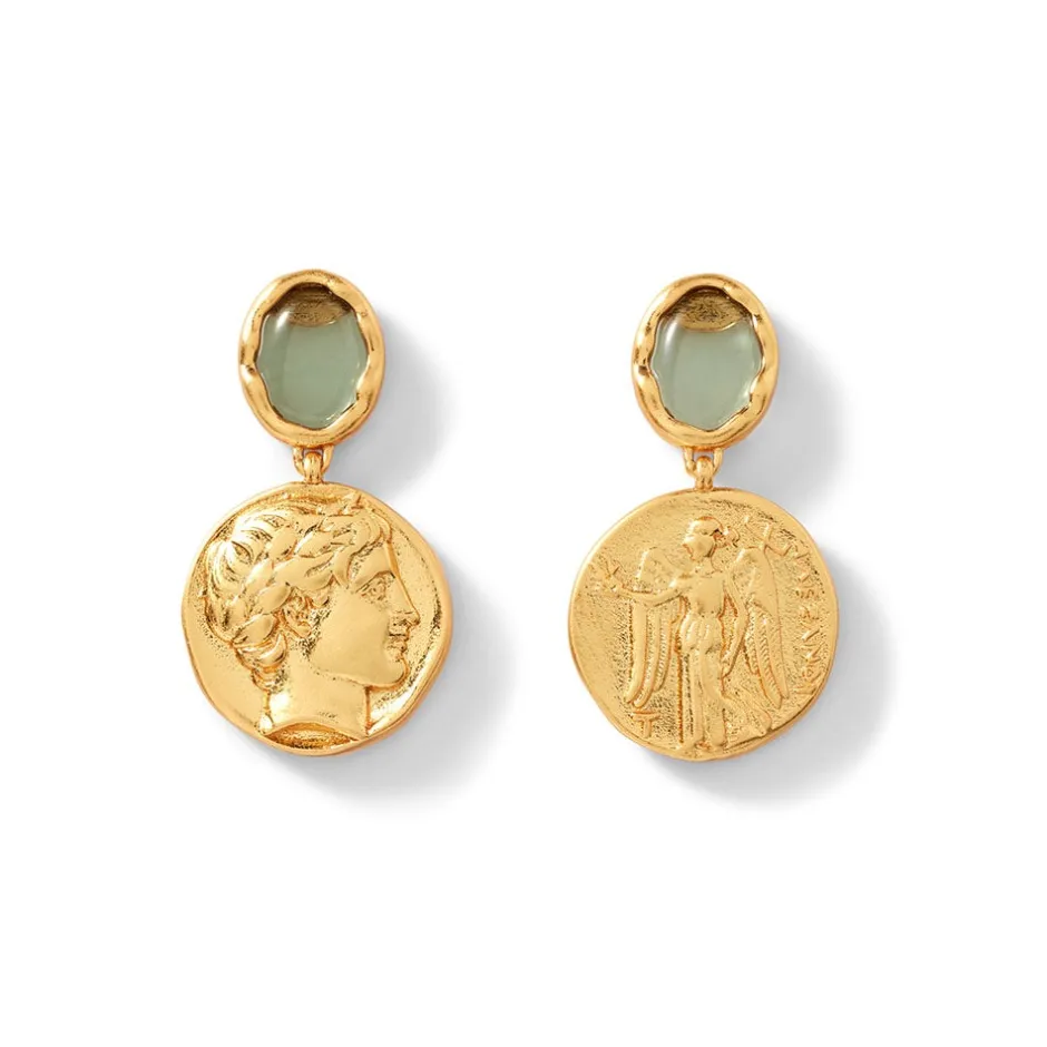 Best Mediterranean Coin Drop Earrings Earrings