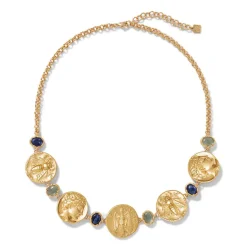 Outlet Mediterranean Coin Statement Necklace Necklaces